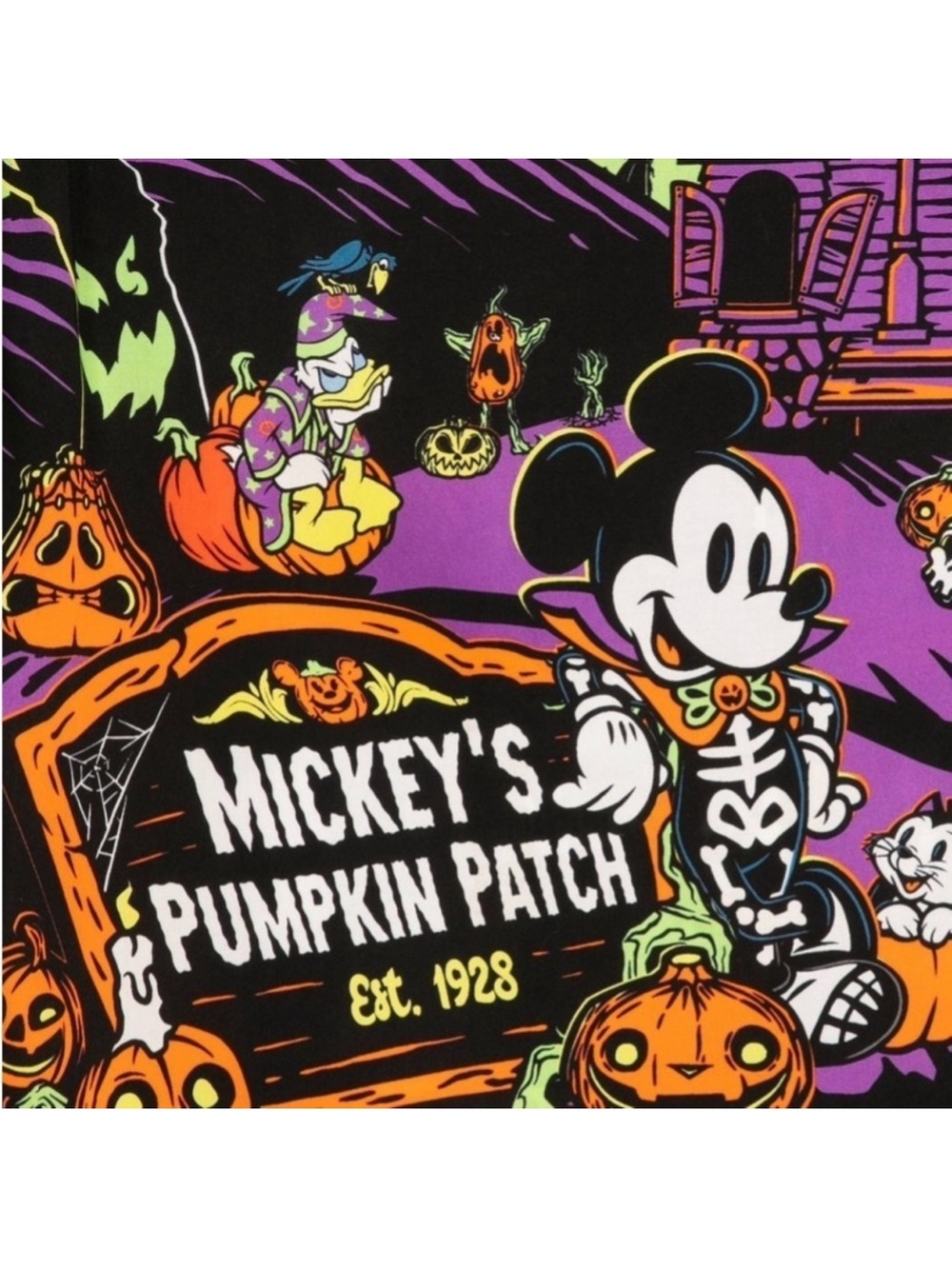 Mickey Mouse & Friends Halloween WovenShort Sleeve Graphic Disney Store - Picture 3 of 7